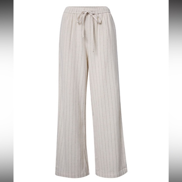 Skies are Blue Stripe Pull On Pants Beige 1X New With Tags Stitch Fix - Picture 4 of 6